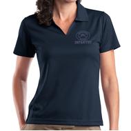 Ladies V-Neck Sport Shirt - Navy